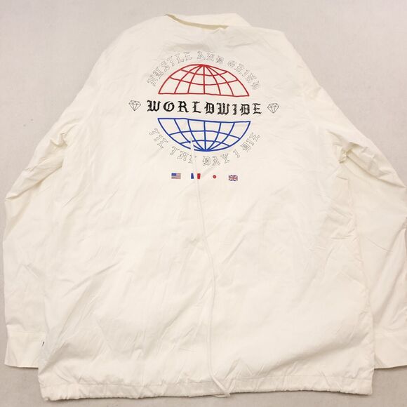 Brooklyn Cloth Co Casual Button Up Long Sleeve Shirt Adult Mens Size XL White - Picture 10 of 10